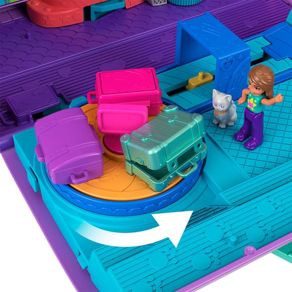 Polly Pocket Kitty Plane Docka