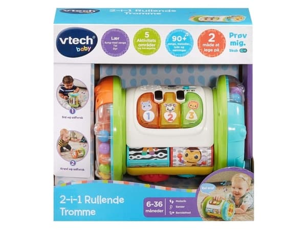 Vtech 2- In 1 Rolling Explorer Drum DK
