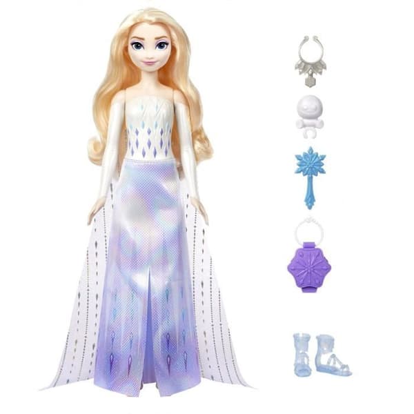 Spin &amp; Reveal Frozen Elsa Mattel Disney Surprise Doll HTG25