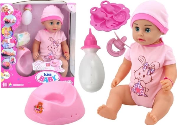 LeanToys Baby Doll Peeing Bodysuit Hat Potteflaske Tilbehør