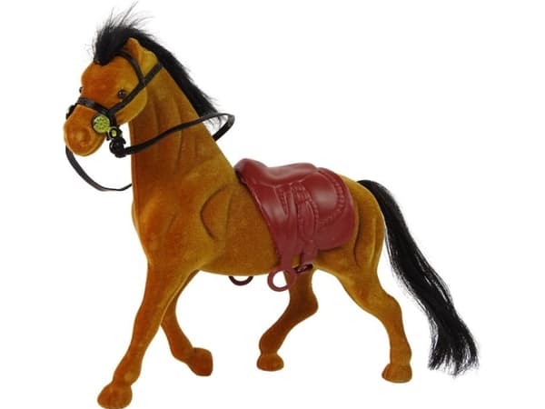 LeanToys Farm Velvet ruskea hevosfiguuri hahmo