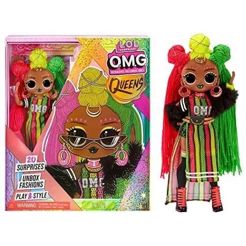 L.O.L. modedocka ÖVERRASKNING! OMG QUEENS - Sways - Med 20 överraskningar - Rosa - För barn från 6 år och uppåt