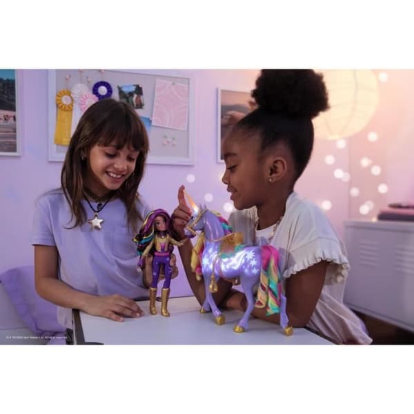SPIN MASTER UNIHORN MED FUNKTIONER 28 CM WILDSTAR + DOLL 24 CM Unicorn Academy