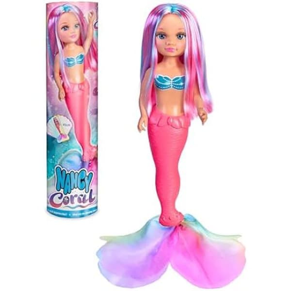Nancy Corail Doll NAC69000 - 100 % sjöjungfru - sjöjungfrusvans - flerfärgat tyg - mångfärgad man