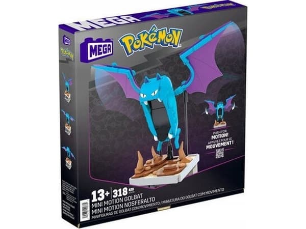 MEGA Showcase Pokémon Minirörelse-Golbat, 13 År, Plast, 458,6 g