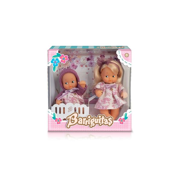 Barriguitas Lillasystrar Docka Rosa