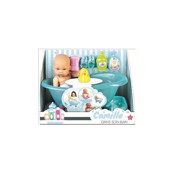 Puppa Bebe Camille I Badet - WDK - Flerfärgad - Tillbehör - 30cm