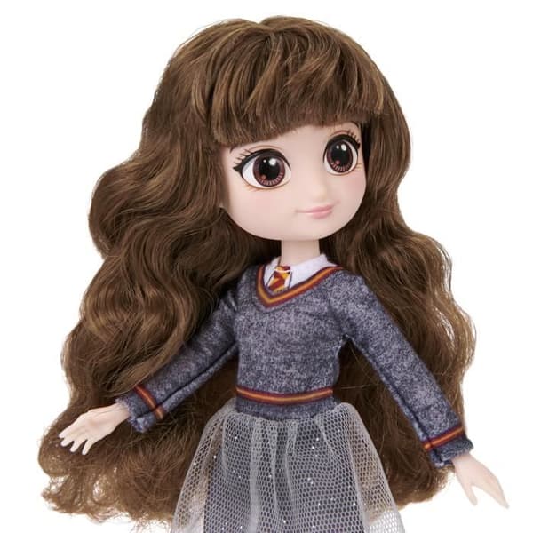 Harry Potter - Hermione docka 20cm - Hogwarts uniform + trollstav - Trollkarlsvärld