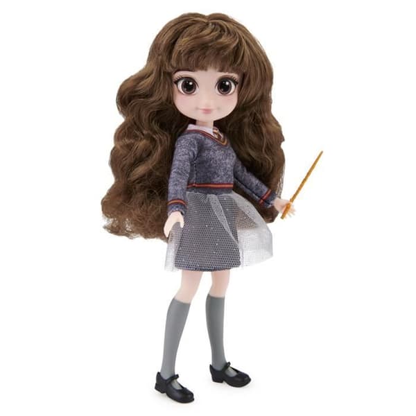 Harry Potter - Hermione docka 20cm - Hogwarts uniform + trollstav - Trollkarlsvärld