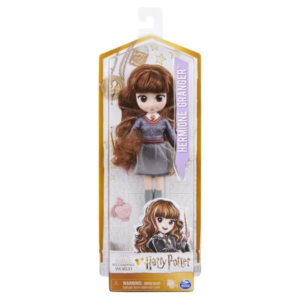 Harry Potter - Hermione docka 20cm - Hogwarts uniform + trollstav - Trollkarlsvärld