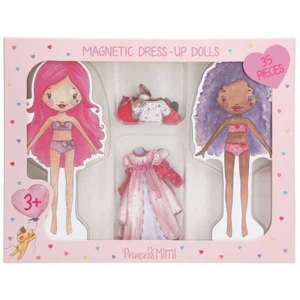 Påklädningsdocka - Princess Mimi - 39 st - Flerfärgad - Från 3 år - Trä