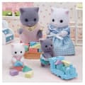 Miniatyrbild 3 av 8: Sylvanian Families Figurer - Persiska katttvillingar med vagn - Ledad - Flerfärgad