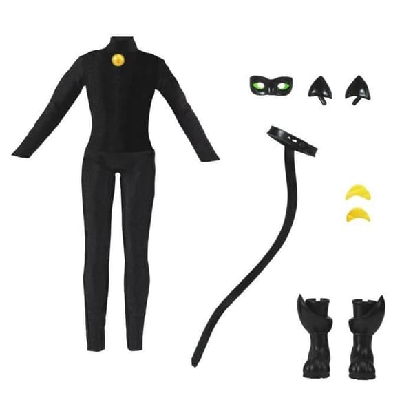 BANDAI docka - Miraculous Adrien och hans 2 outfits - 26 cm
