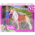 Miniatyrbild 5 av 5: Barbie docka och hennes häst - BARBIE - Blond - Ridtillbehör ingår