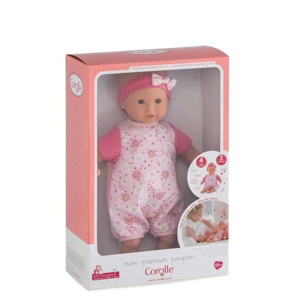 Interaktiv babydocka Bébé Calin Bisous &amp; Mélodies från Mon Premier Poupon Corolle-serien - 30 cm