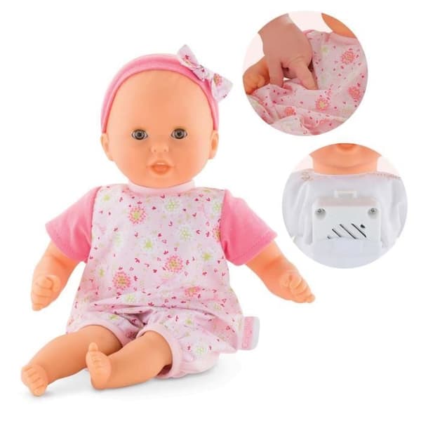 Interaktiv babydocka Bébé Calin Bisous & Mélodies från Mon Premier Poupon Corolle-serien - 30 cm