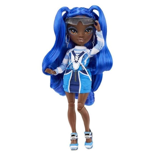 Rainbow High S4 modedocka - Coco Vanderbalt - Blå - Tillbehör ingår