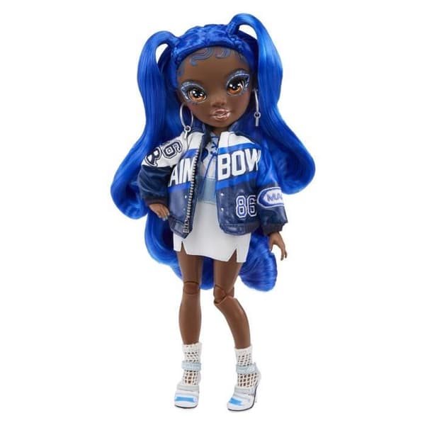 Rainbow High S4 modedocka - Coco Vanderbalt - Blå - Tillbehör ingår