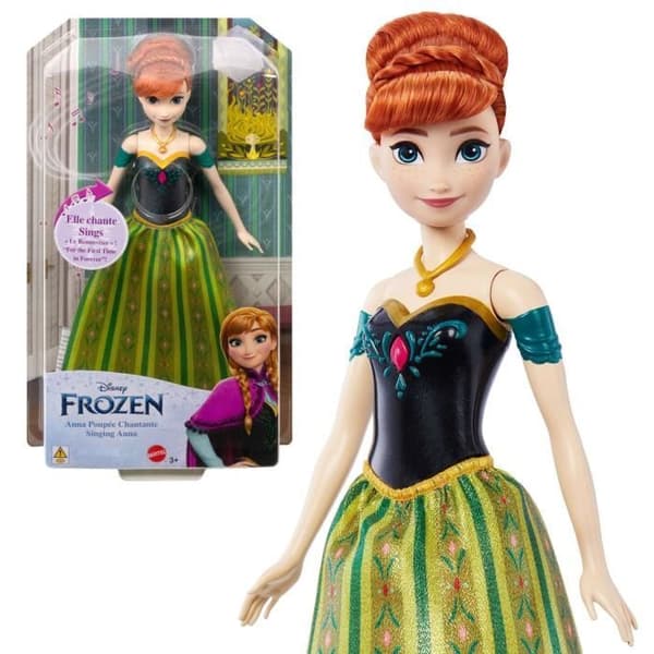 Fryst Anna-Mattel Disney "Revival" sångdocka HMG40