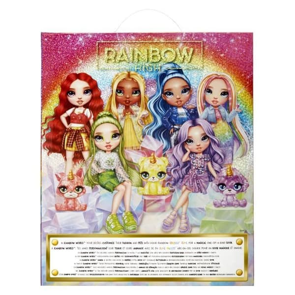 Rainbow High Fashion Doll with Slime Kit och Pet - Jade (Grön) - 28cm Glitter Doll with Slime Kit