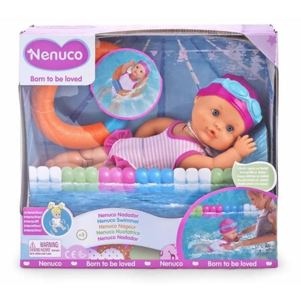 NENUCO - Interaktiv simdocka 35cm - Tjej - Från 3 år