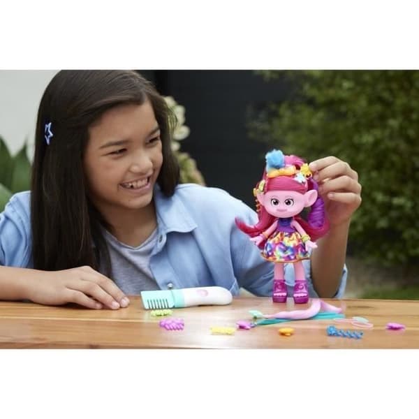 POPPY GLITTER HÅR - MATTEL - HNF25 - TROLLS DOCKA DOCKA