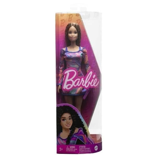 Barbie - Barbie Fashionistas 206 med krulligt hår - Modedocka - 3 år och uppåt - BARBIE - HJT03 - BARBIE MODEDOCKA