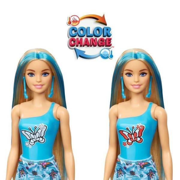 Barbie-Color Reveal-Asorterade dockor och 6 överraskningar Groovy-serien HRK06