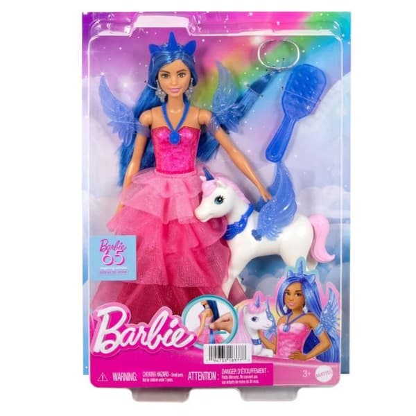 Barbie Princess Sapphire - Enhörningsdocka - 65 år av Barbie Mattel HRR16