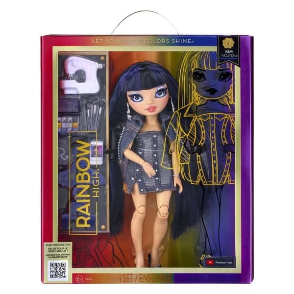 Rainbow High S23 Fashion Doll - 27 cm Kim Nguyen (marin) docka - 1 outfit, 1 par skor och accessoarer