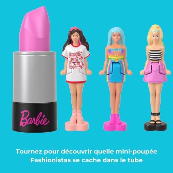 BARBIE Mini BarbieLand 6 läppstiftset med minidockor - JBD26