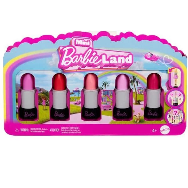 BARBIE Mini BarbieLand 6 läppstiftset med minidockor - JBD26