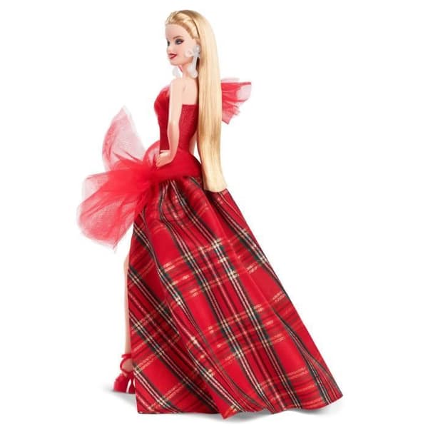 BARBIE god jul blond docka HRM61