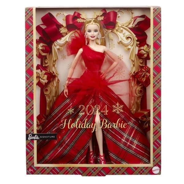 BARBIE god jul blond docka HRM61