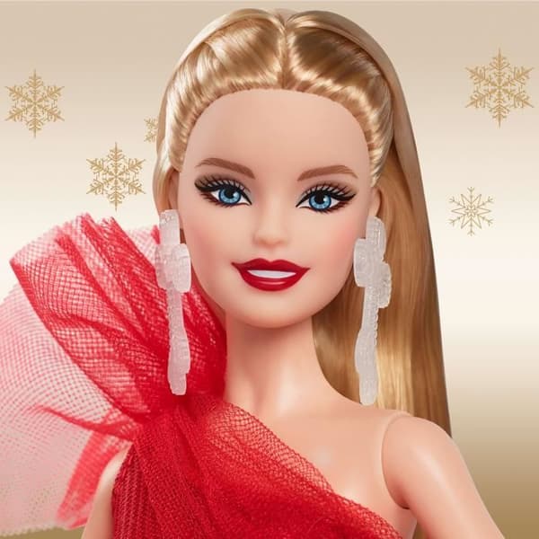 BARBIE god jul blond docka HRM61