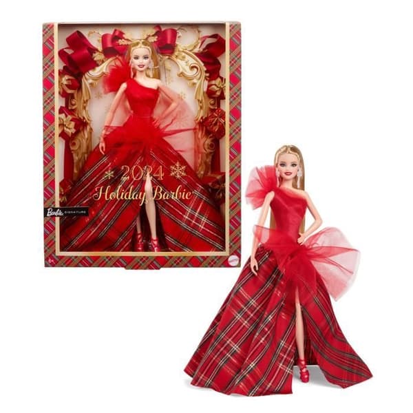 BARBIE god jul blond docka HRM61