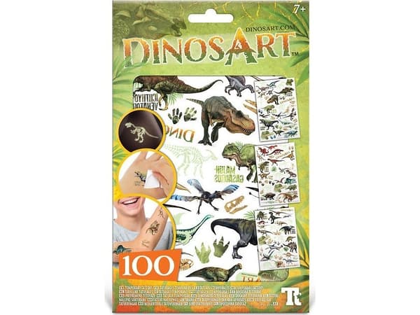 Storey Publishing LLC DINOSART temporary tattoos Glow in the Dark, 15302