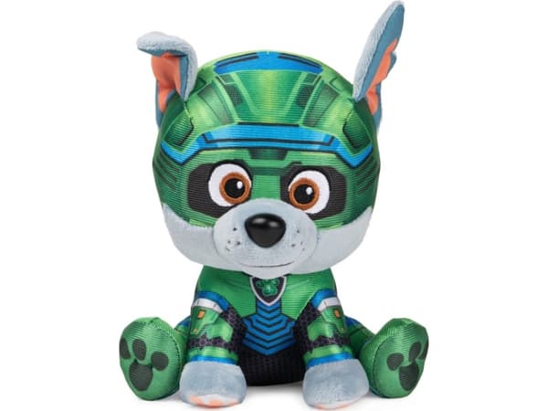 PAW PATROL Mighty Pups Movie plush Rocky, 15 cm
