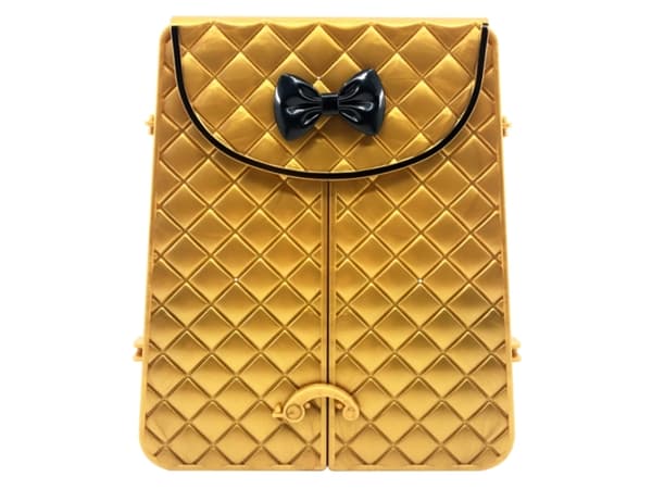 SHIMMER N SPARKLE COSMETIC BACKPACK GOLD