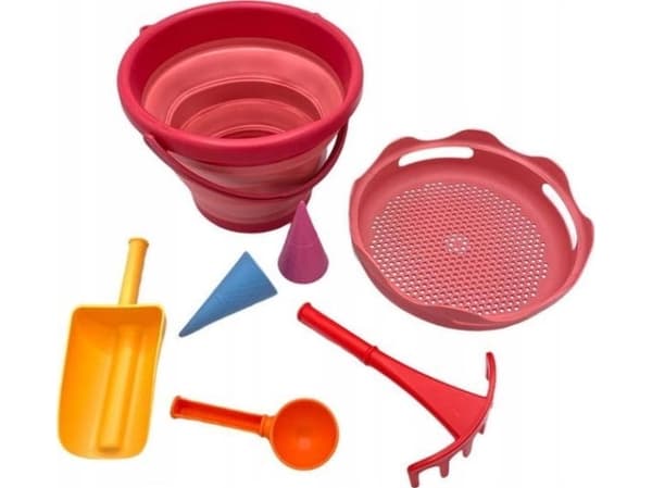 CompacToys Foldesandsett, 7 stk. korall CompacToys