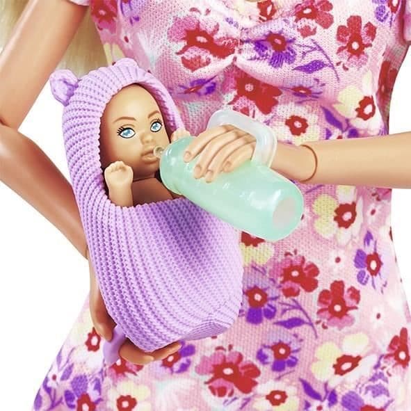 Smoby - Steffi Love - Future Mom - Gravid skyltdocka (29cm) - Babytillbehör - Knapp för att förstora magen
