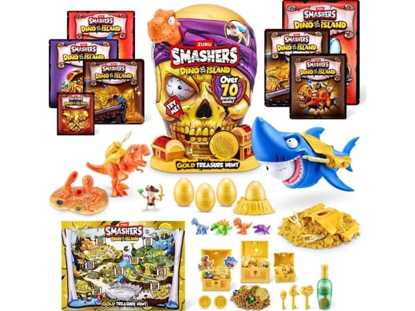 Smashers Dino Island Gold Treasure Hunt - Skull