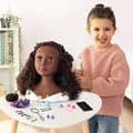 Miniatyrbillede 4 af 5: Smoby - Afro hårstylinghuvud - Lätt att styla - 23 realistiska accessoarer - Värmekänsliga läppar - Förvaringslucka