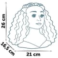 Miniatyrbillede 5 af 5: Smoby - Afro hårstylinghuvud - Lätt att styla - 23 realistiska accessoarer - Värmekänsliga läppar - Förvaringslucka