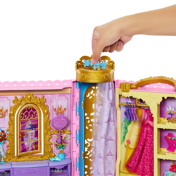 Disney Princess Lekset Med Bärbar Garderob I Form Av Ett Slott