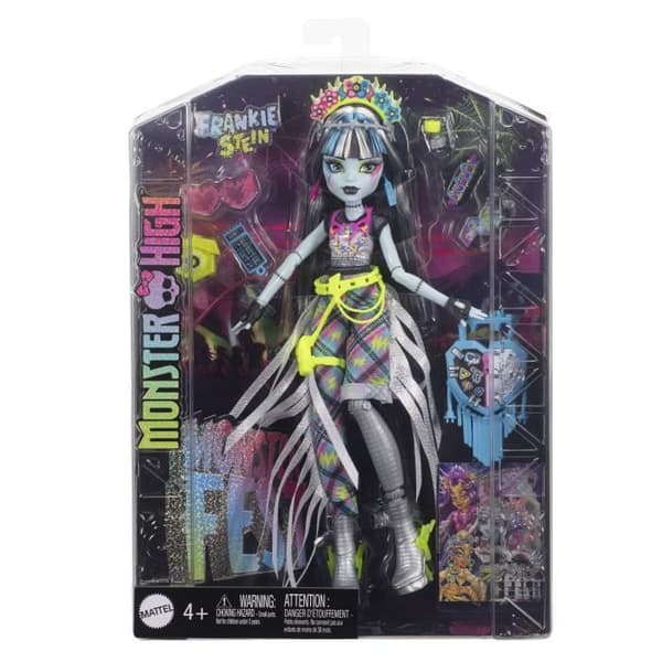 Monster High-Frankie Stein docka Monster Fest-docka och tillbehör HXH79