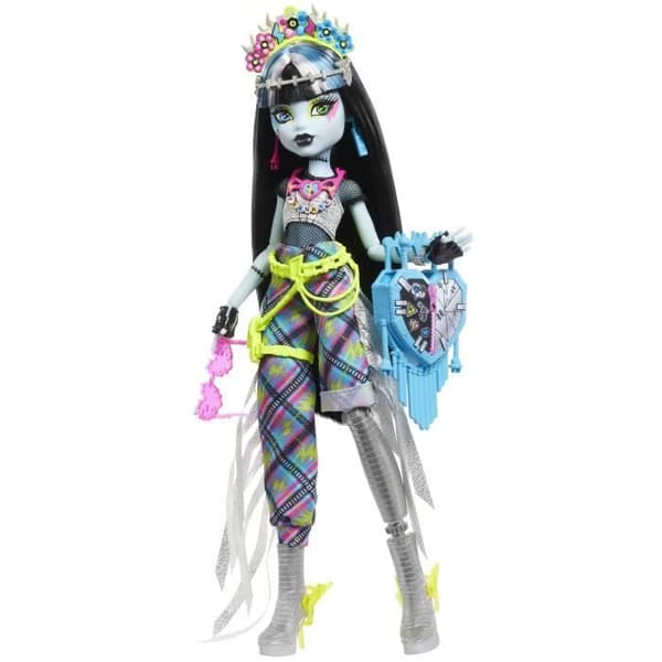 Monster High-Frankie Stein docka Monster Fest-docka och tillbehör HXH79