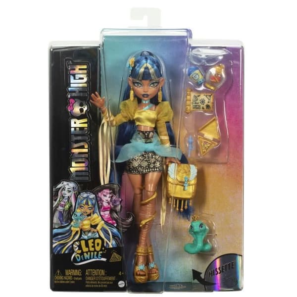 Monster High - Cleo de Nile - Docka med djur och tillbehör HXH74
