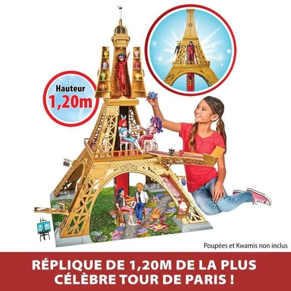 Deluxe lekset Paris - BANDAI - Miraculous - Mer än 1,20 m med tillbehör