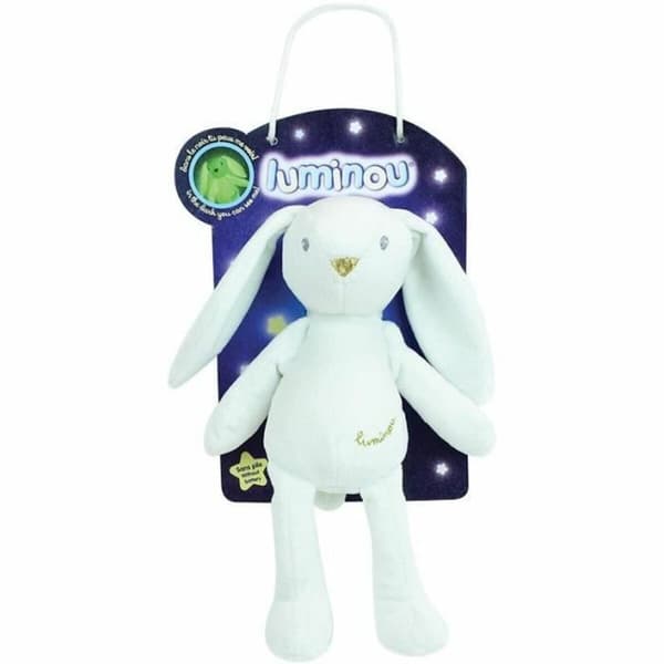 Mjukisleksak Jemini Luminou White Rabbit 20 cm